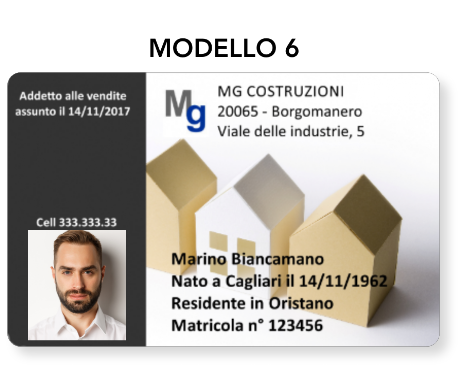 Produzione tesserini di riconoscimento