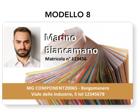 Produzione tesserini di riconoscimento