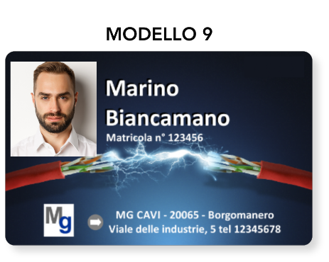 Produzione tesserini di riconoscimento