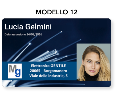 Stampa tesserini di riconoscimento