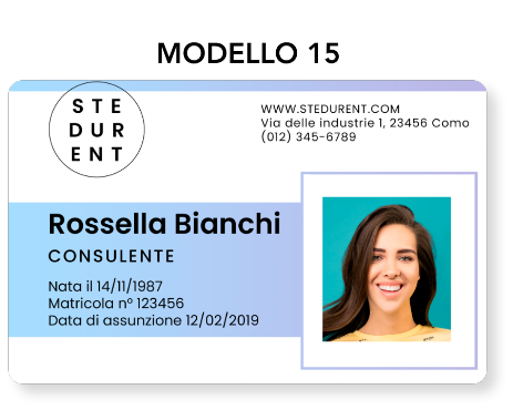 tesserini di riconoscimento