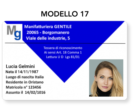 tesserini di riconoscimento on-line