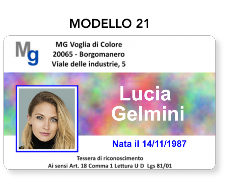 tesserini di riconoscimento on-line