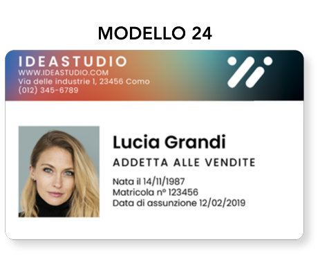 tesserini di riconoscimento on-line